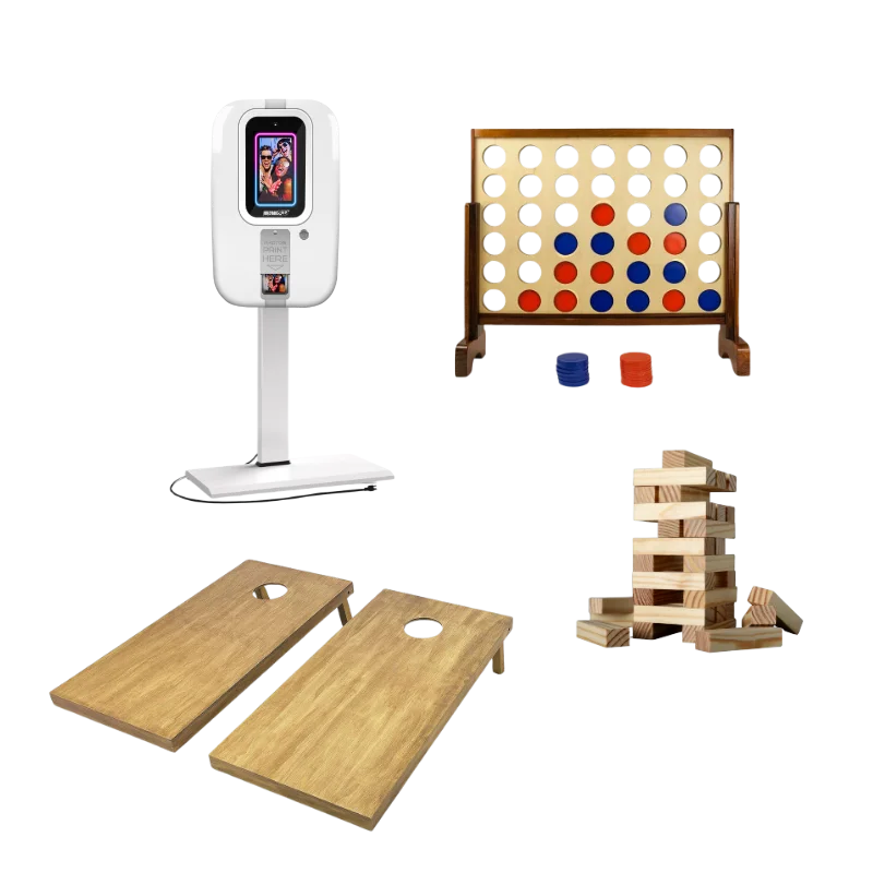 Yard Games & Photo Booth Package