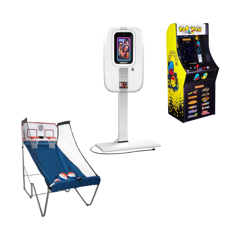 Arcade Games & Photo Booth Package (SAVE $40)